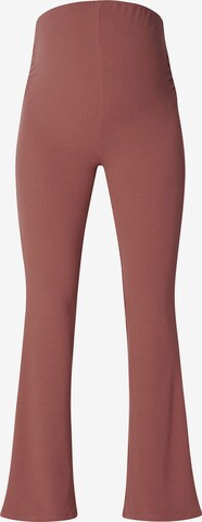 évasé Pantalon 'Heja' Noppies en marron : devant