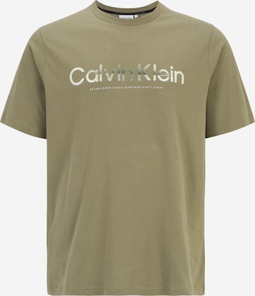 Calvin Klein Big & Tall - Camisa em verde: frente