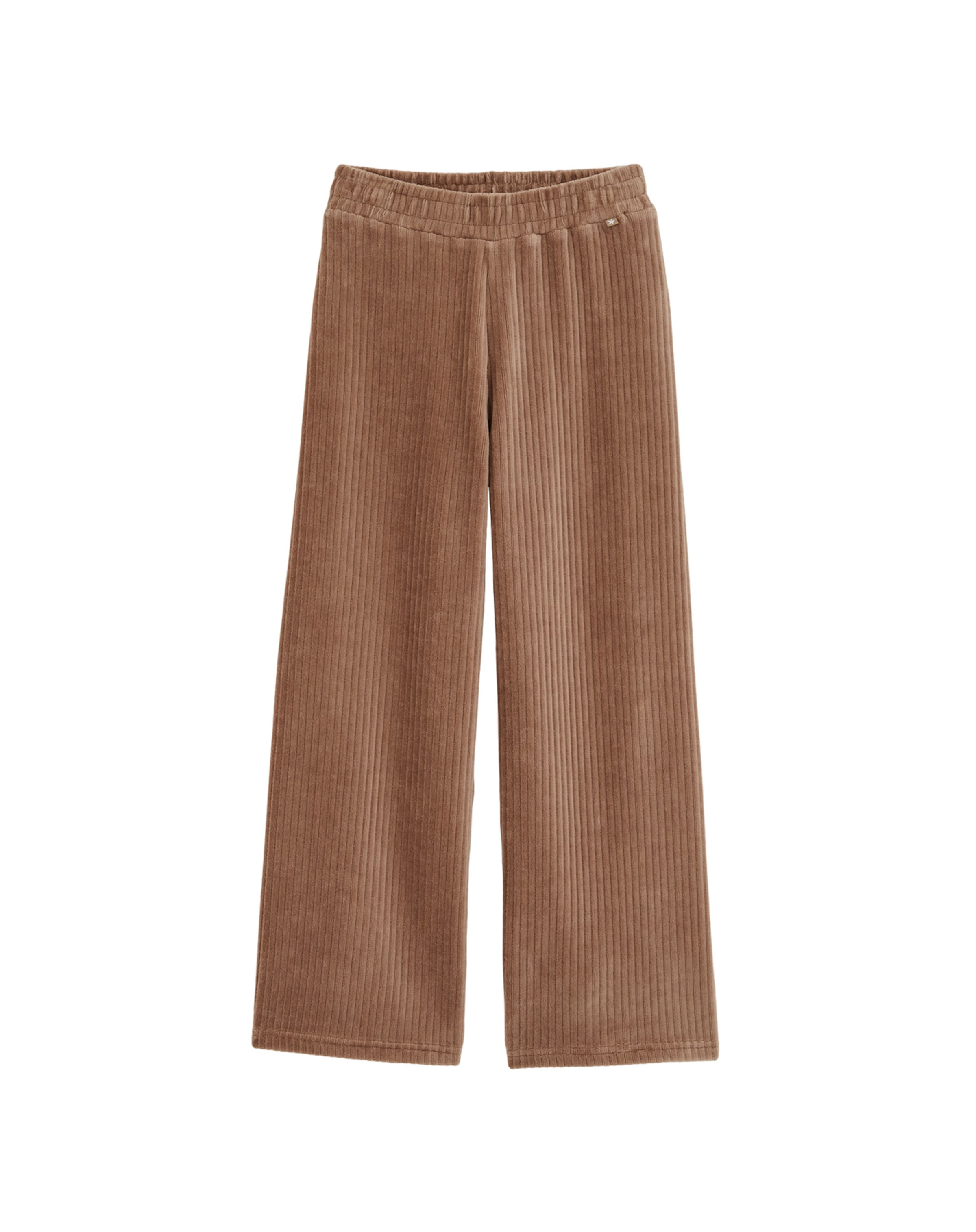 WE Fashion Normální Kalhoty – béžová: přední strana