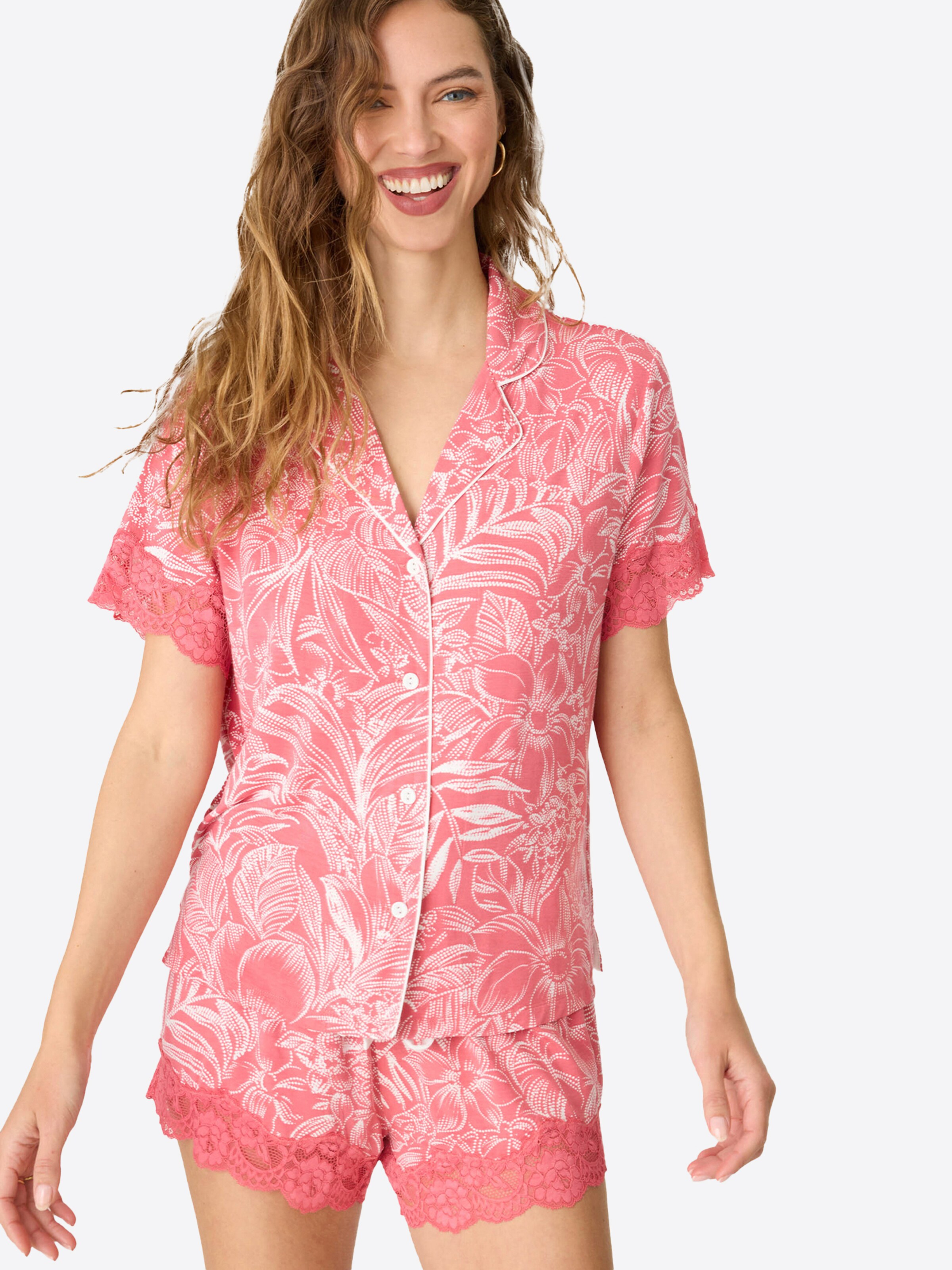 Chemise de nuit ' Lazy Days ' PJ Salvage en rose : devant