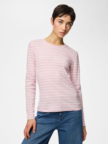 PIECES Shirt 'PCRUKA' in Pink: front