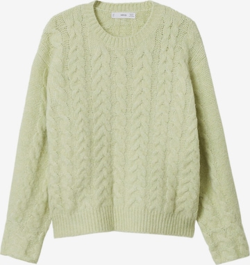 MANGO Sweater 'TRENZA' in Green: front