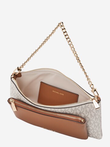 Borsa A Tracolla Michael Kors Media Color Crema Chiaro – Tracolla Regolabile, Metallo Oro - Foto 4