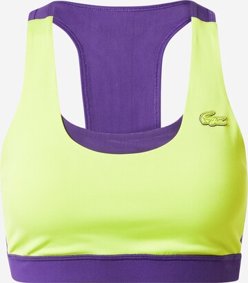 Bustier Soutien-gorge de sport Lacoste Sport en jaune : devant