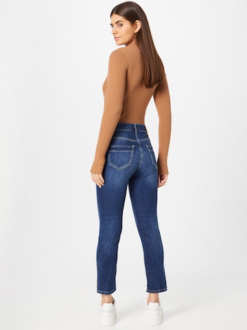 Skinny Jeans 'Rich' de la MAC pe albastru