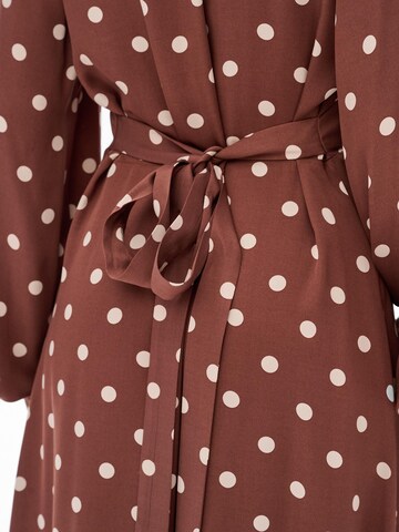 Blue Shadow Dress in Brown