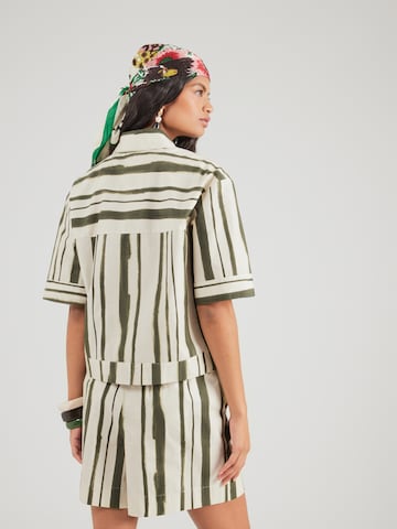 MM by Max Mara Blouse 'PALLORE' in Green