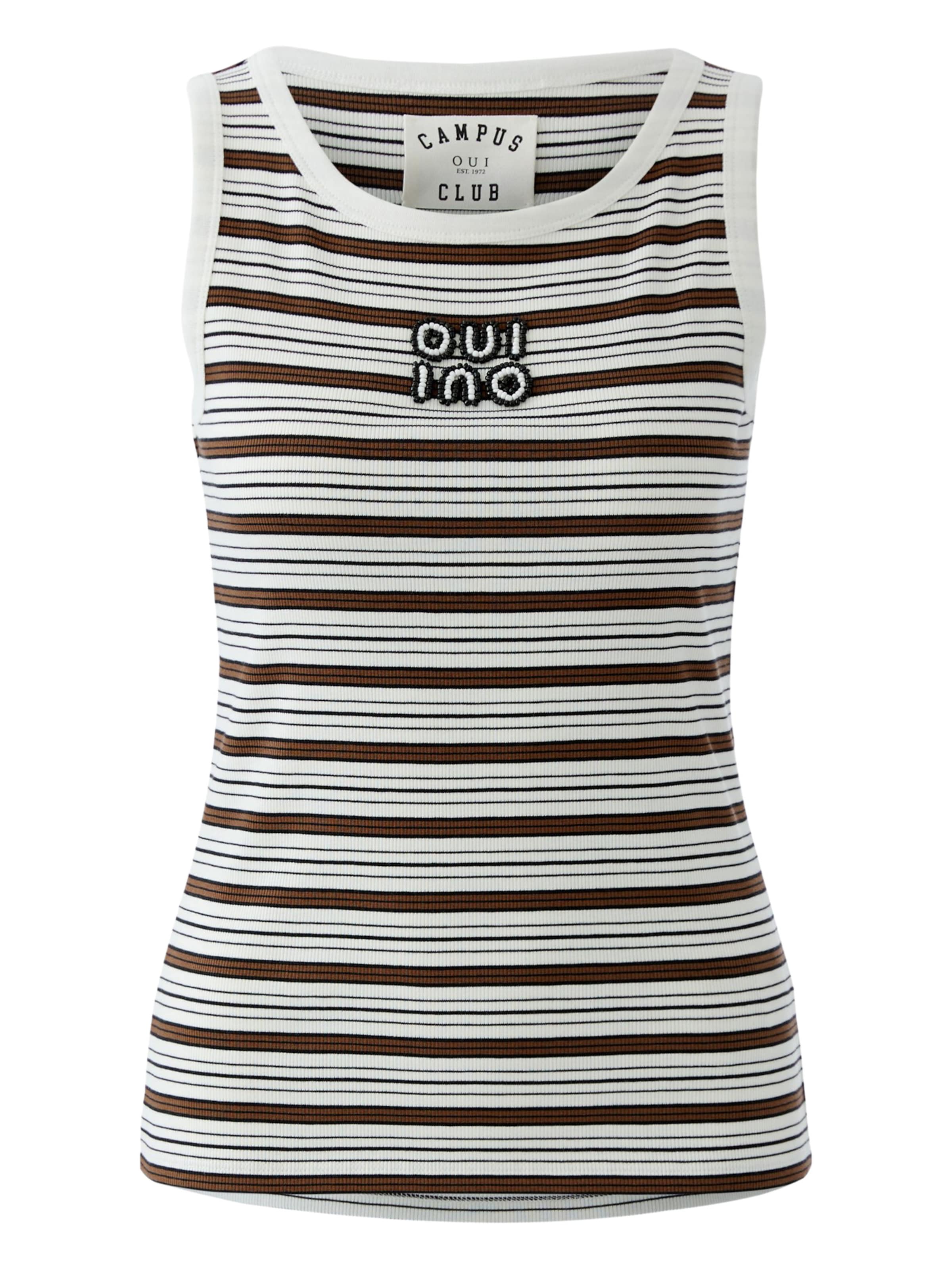 OUI Top in Brown: front