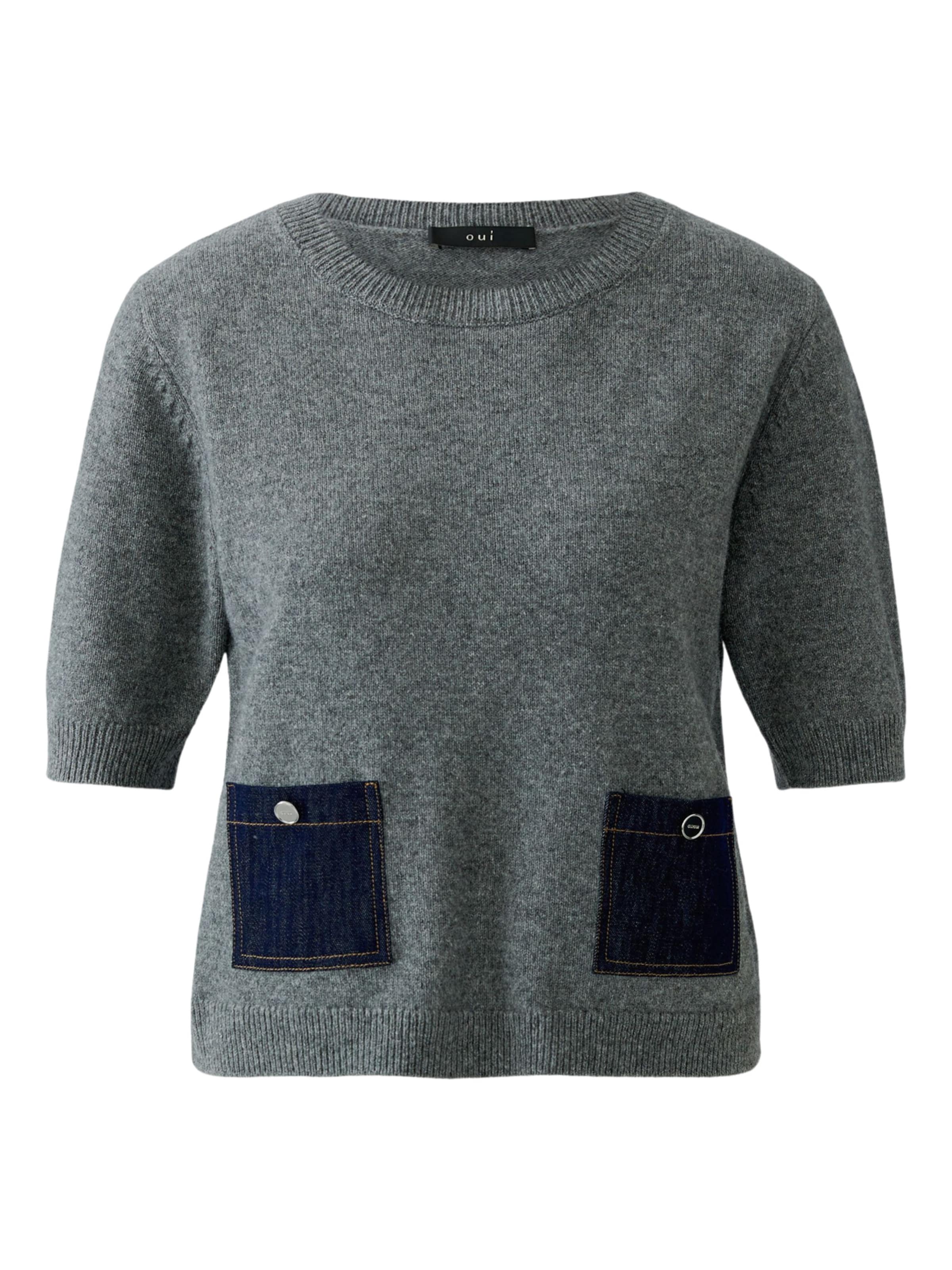 OUI Pullover in Grau: Vorderseite