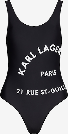 Costume intero Karl Lagerfeld di colore nero / bianco, Visualizzazione prodotti