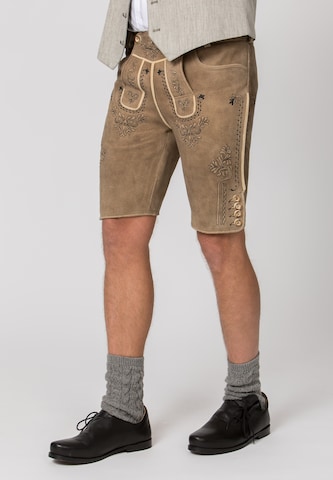 STOCKERPOINT Regular Traditional pants 'Fellhorn' in Brown: front