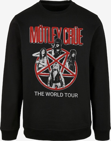 Merchcode Sweatshirt 'Motley Crue - Vintage World Tour' in Zwart: voorkant