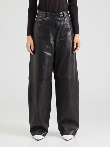 REMAIN Loose fit Trousers 'Cocoon' in Black: front