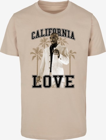 Mister Tee Shirt 'California Love Palm Trees' in Beige: voorkant