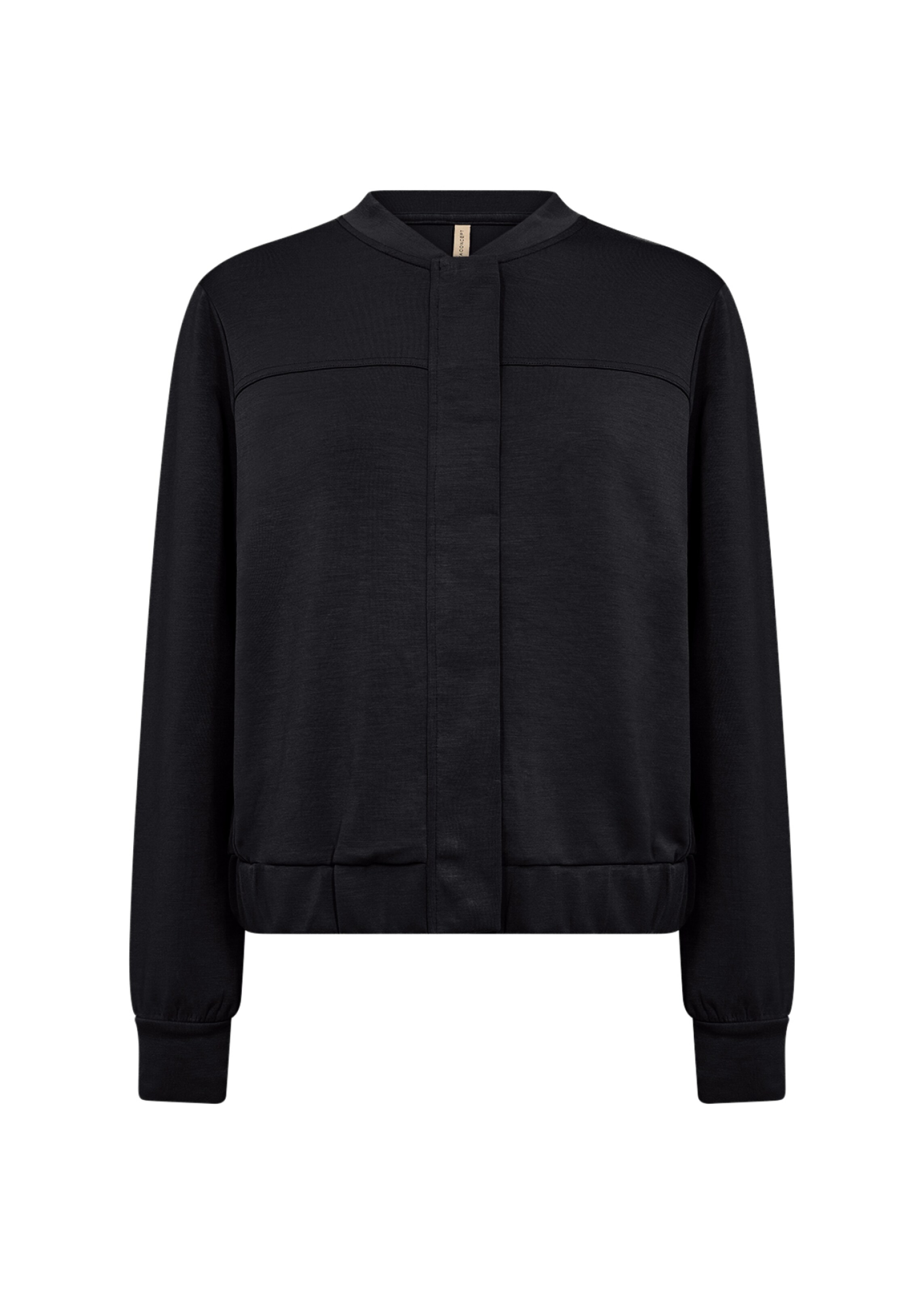 Soyaconcept Sweatjacke 'Banu 225' in Schwarz: Vorderseite