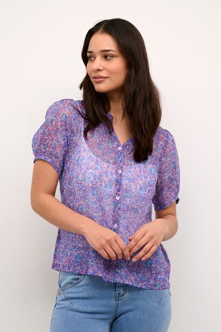 Cream Blouse 'CREmese' in Purple: front