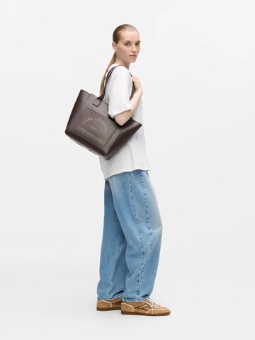 Karl Lagerfeld Shopper táska 'K/Daily' - barna
