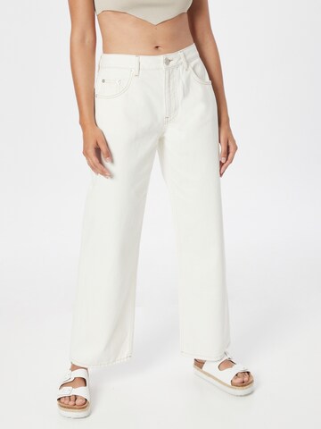 millane Wide leg Jeans 'Esther' in Wit: voorkant