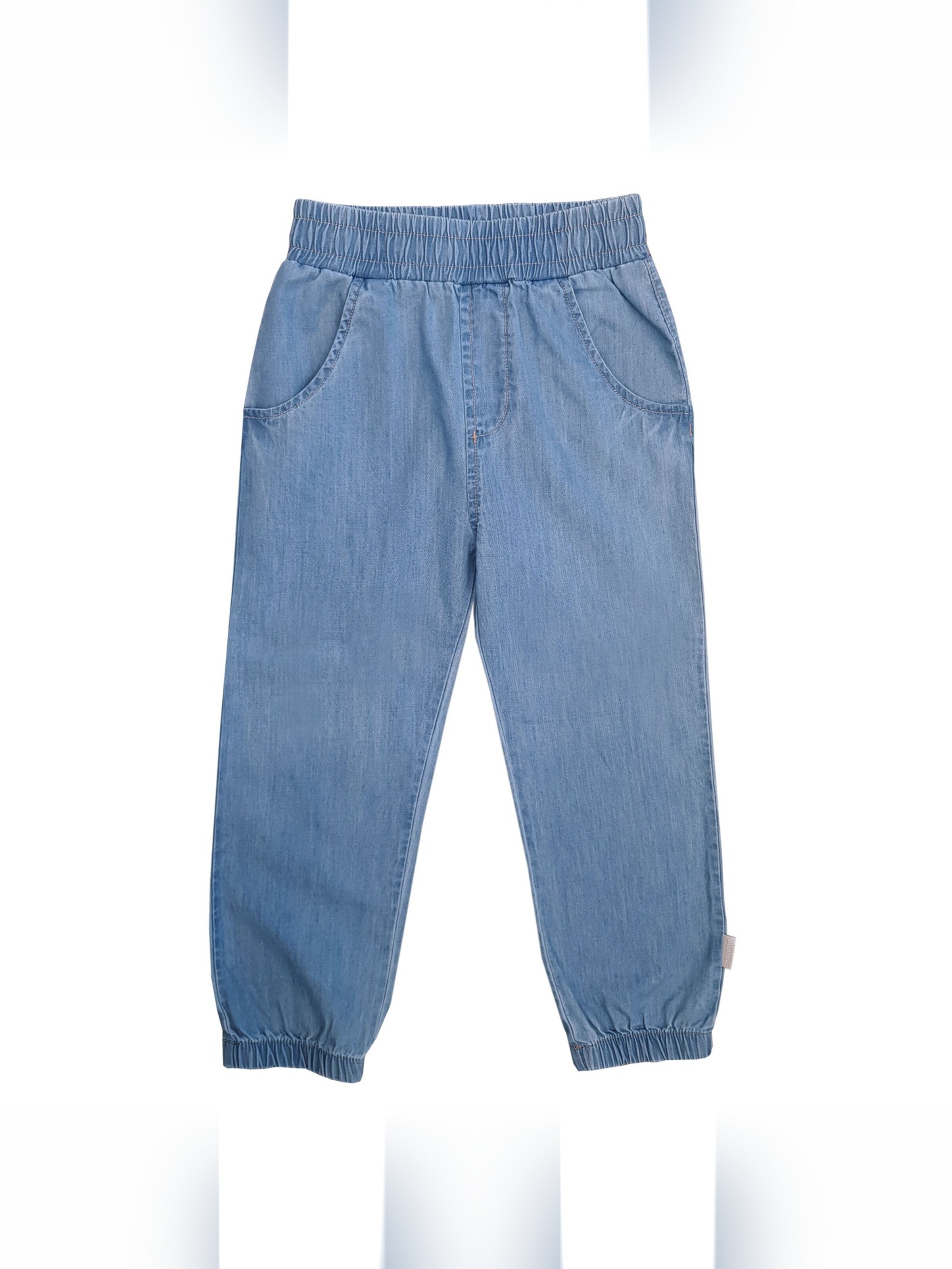 MAXIMO Regular Pants 'MINI-Hose, Denim-Optik, lang' in Blue: front