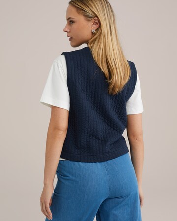 WE Fashion Brezrokavnik | modra barva