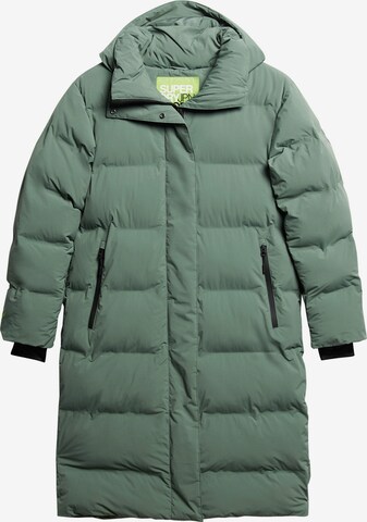 Superdry Wintermantel in Groen: voorkant