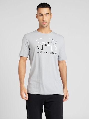 T-Shirt fonctionnel 'FOUNDATION' UNDER ARMOUR en gris : devant