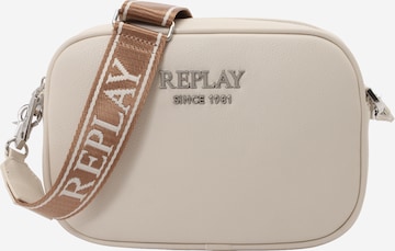 REPLAY Skuldertaske i hvid: forside