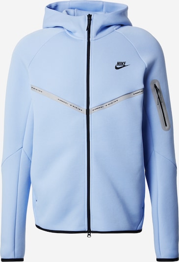 Nike Sportswear Collegetakki 'TECH FLC' värissä taivaansininen / harmaa / musta, Tuotenäkymä