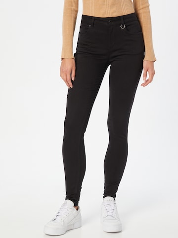 PULZ Jeans - Vaquero 'Emma' en negro: frente