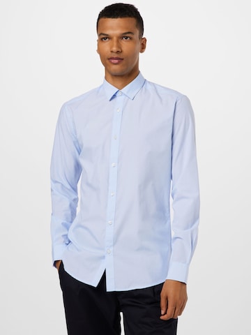 Coupe slim Chemise 'Sane' Only & Sons en bleu : devant