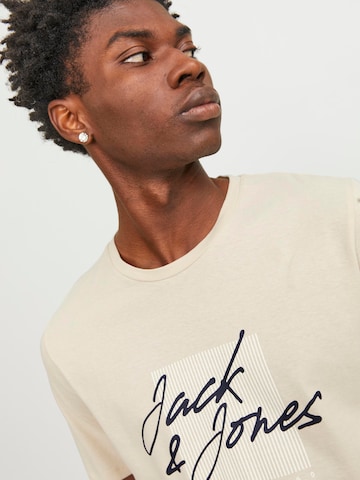 JACK & JONES T-Shirt 'ZURI' in Beige