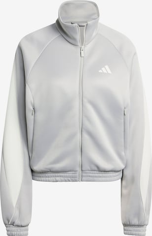 Jachetă de trening 'Stadium' de la ADIDAS SPORTSWEAR pe gri: față