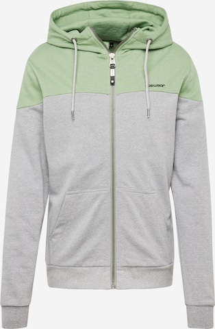 Ragwear Zip-Up Hoodie 'TOMIE' in Grey: front