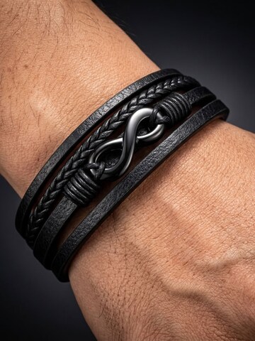 UNIQAL Armband 'NICE' in Zwart