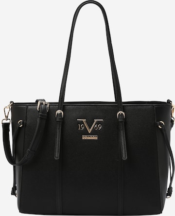 19V69 ITALIA Μεγάλη τσάντα 'CARISSIMA' σε μαύρο: μπροστά