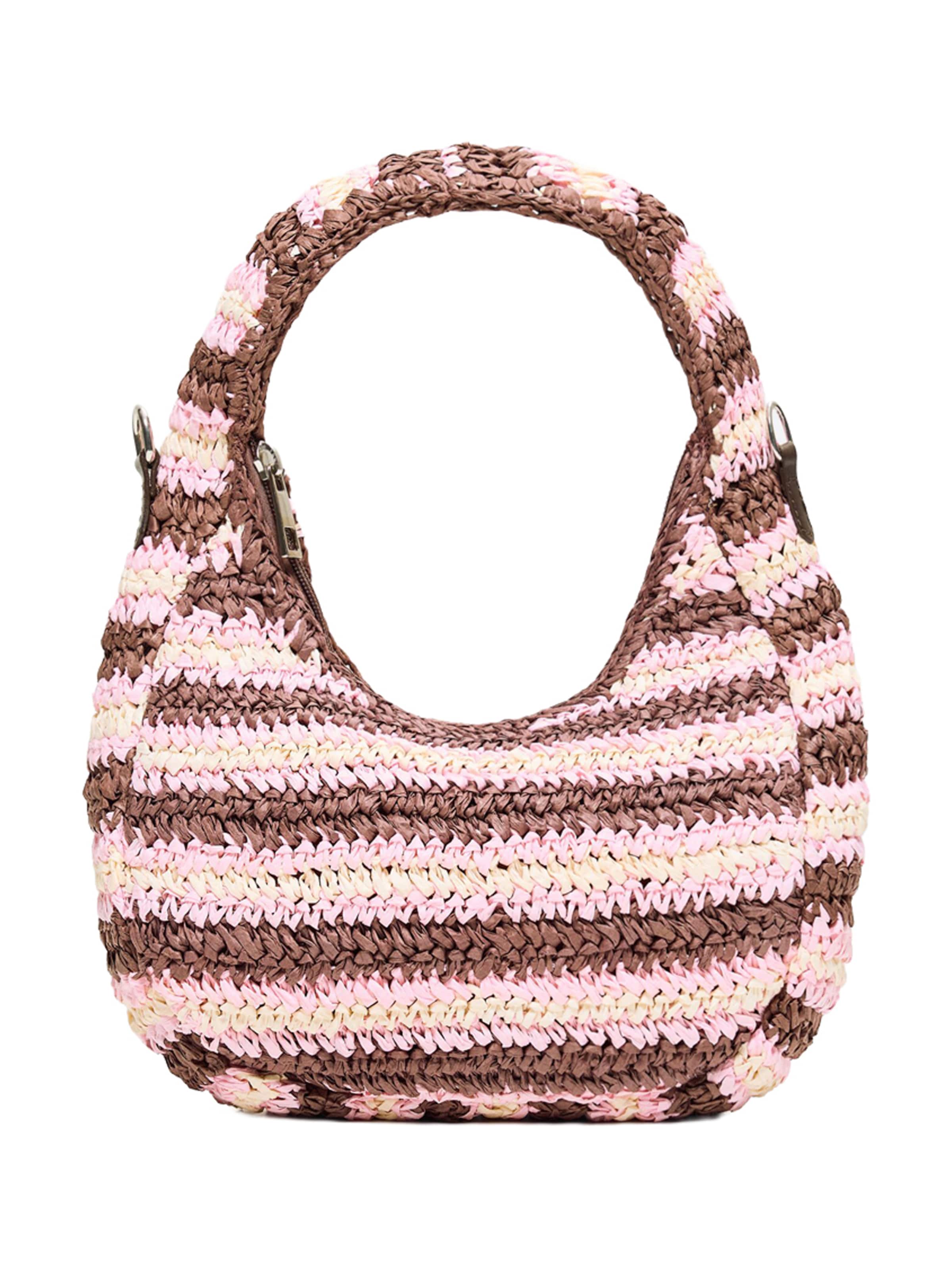 Borsa a spalla di Bershka in rosa: frontale