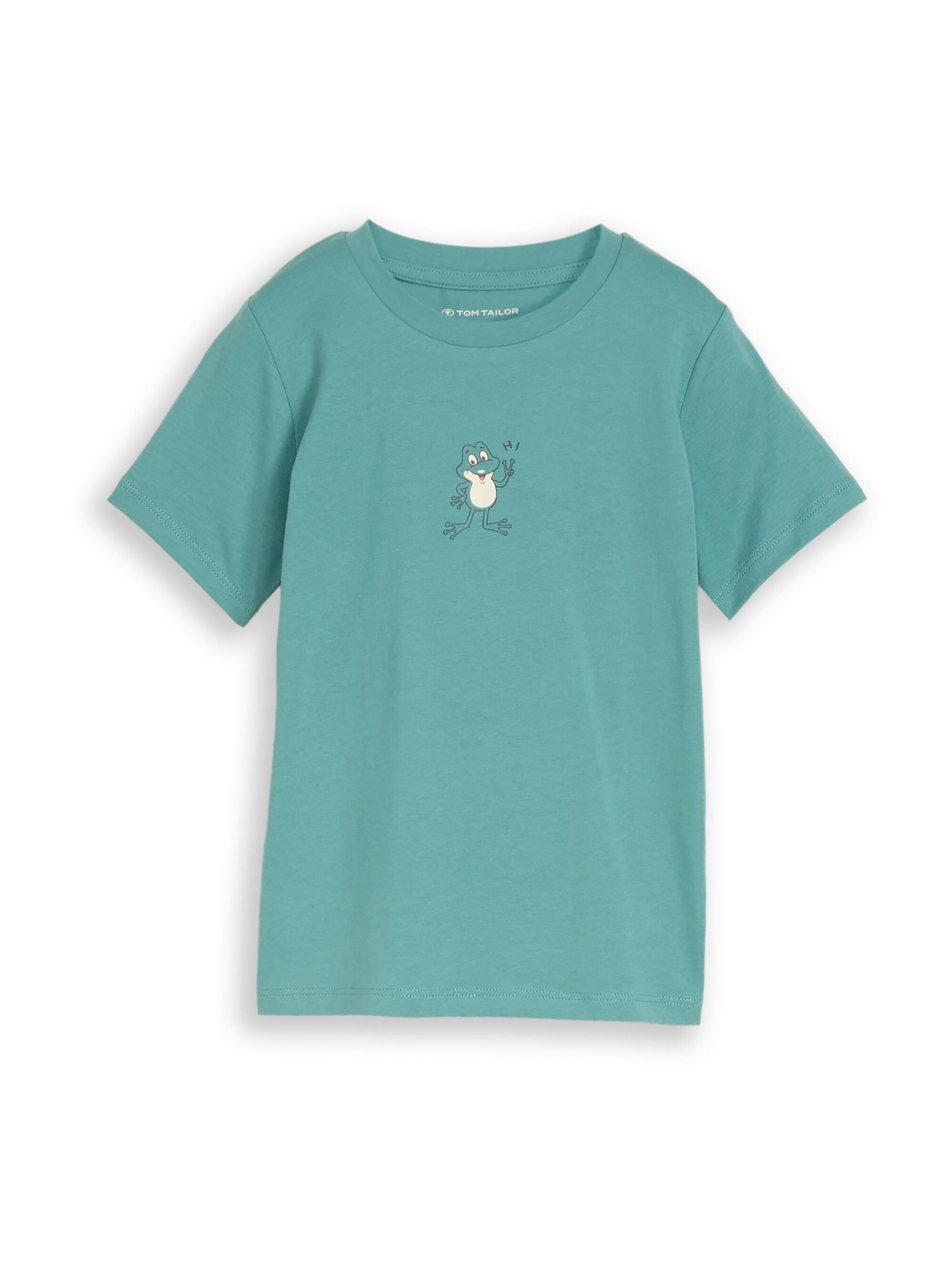 T-Shirt TOM TAILOR en vert : devant