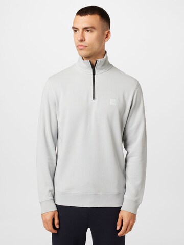 BOSS Sweatshirt 'Zetrust' in Grau: predná strana