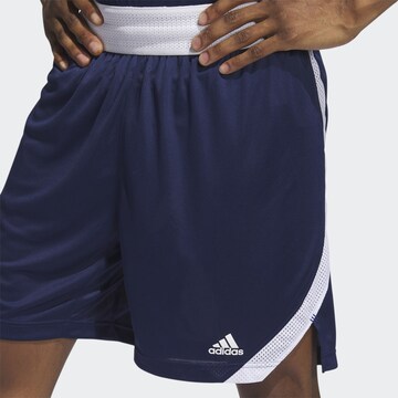 ADIDAS SPORTSWEAR Regular Workout Pants 'Icon Squad' in Blue