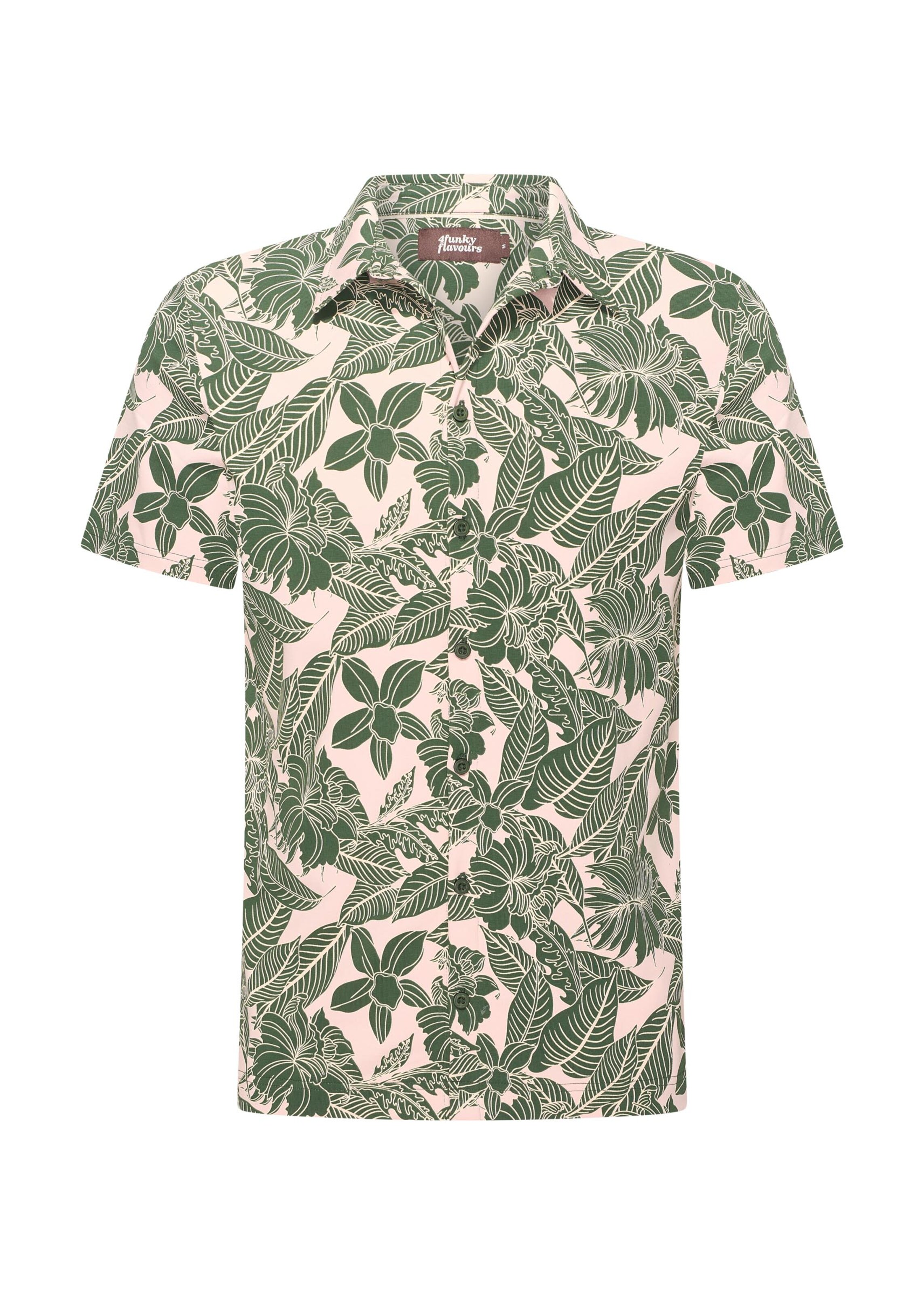 4funkyflavours Regular fit Overhemd 'DX7' in Groen: voorkant