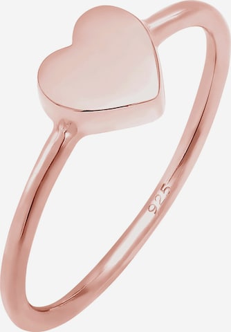 ELLI Ring Herz in Gold: Vorderseite