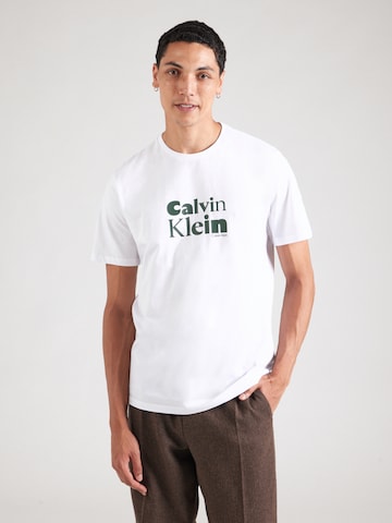 Calvin Klein Shirt in Wit: voorkant