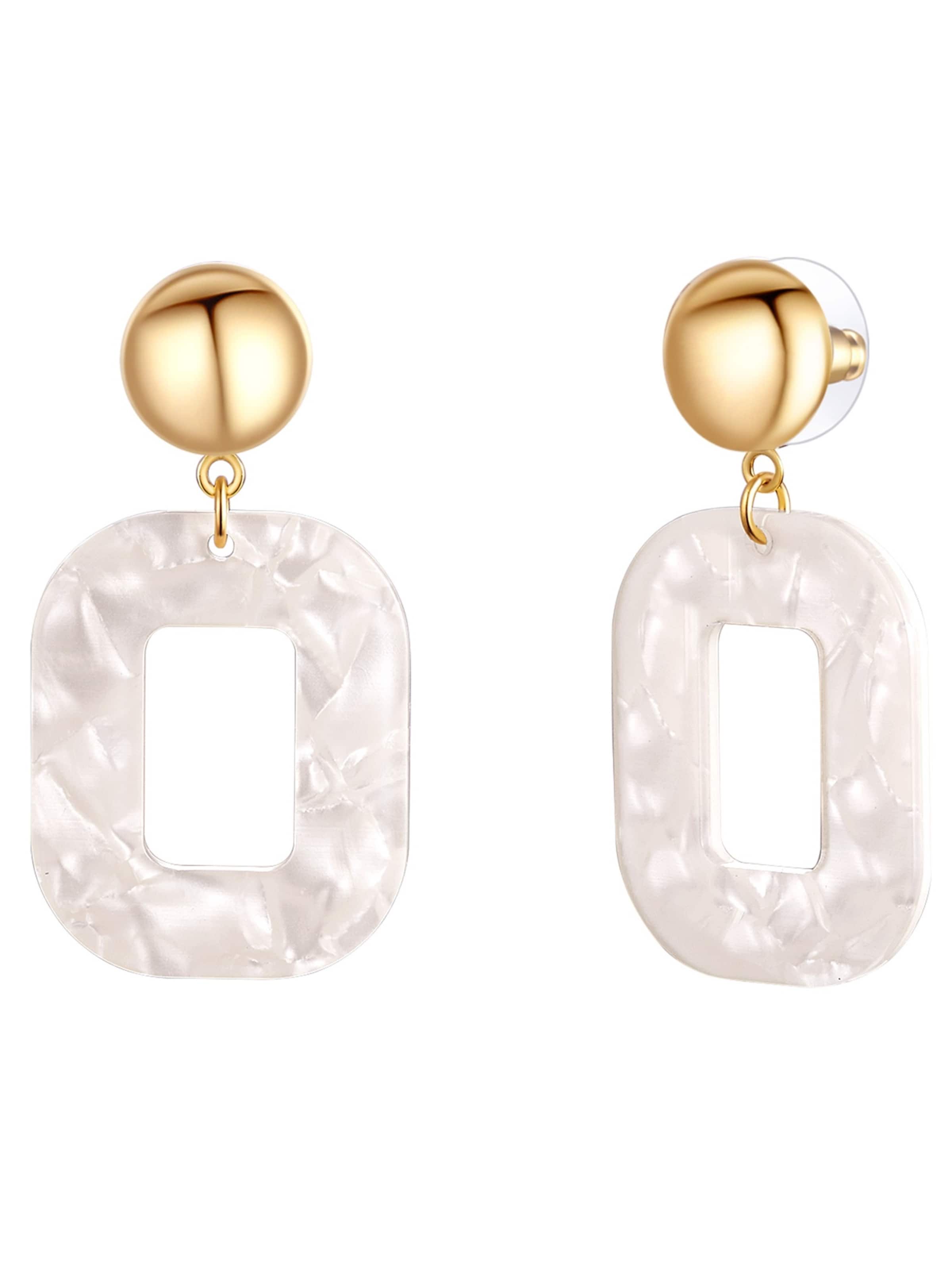Lulu & Jane Earrings in Gold: front