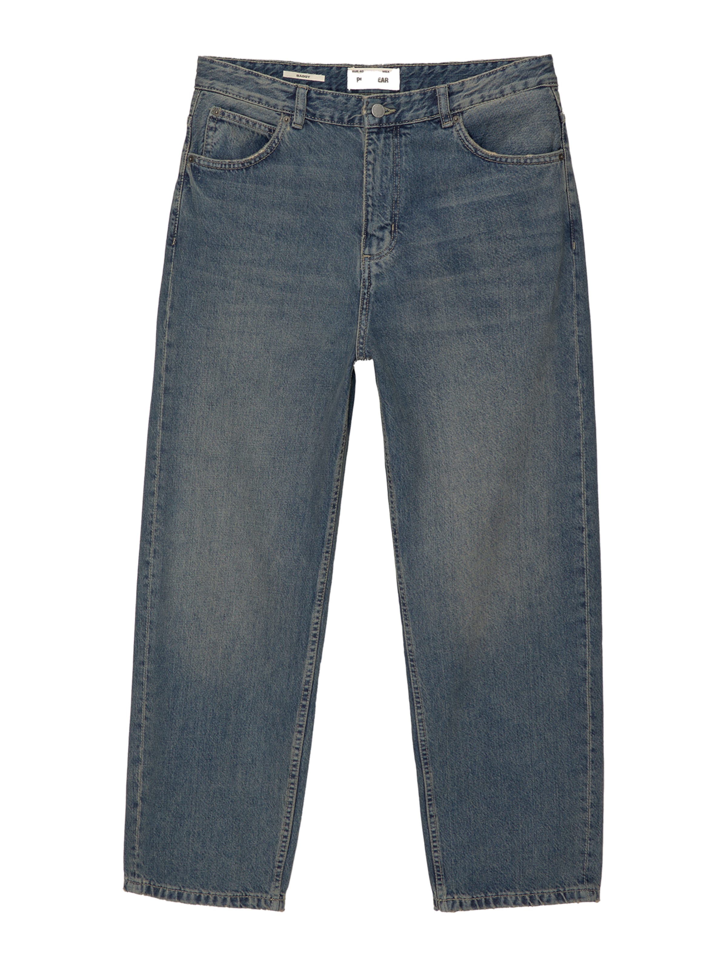 Pull&Bear Дънки в синьо: отпред