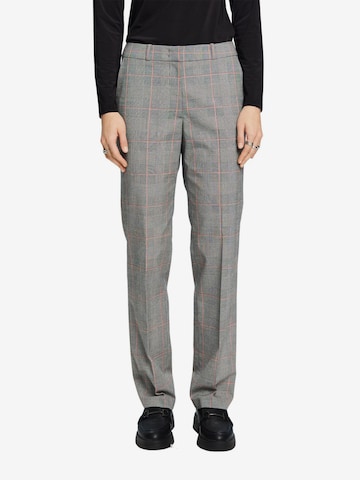 ESPRIT Regular Pantalon in Grijs: voorkant