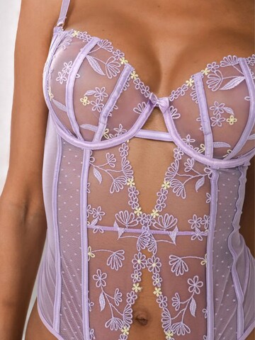 Gianna Bellucci Lingerie Bodysuit 'Mia Body' in Purple