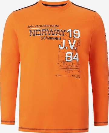 T-Shirt ' Bertuli ' Jan Vanderstorm en orange : devant