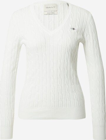 Pullover di GANT in bianco: frontale