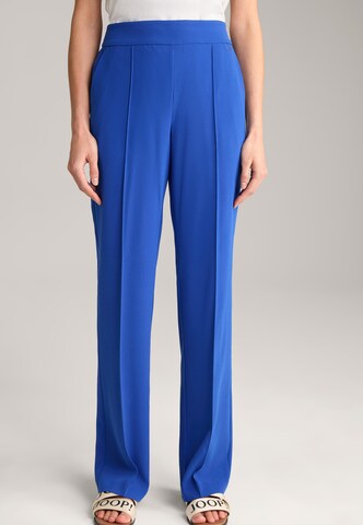 JOOP! Loose fit Pleated Pants 'Crêpe' in Blue: front