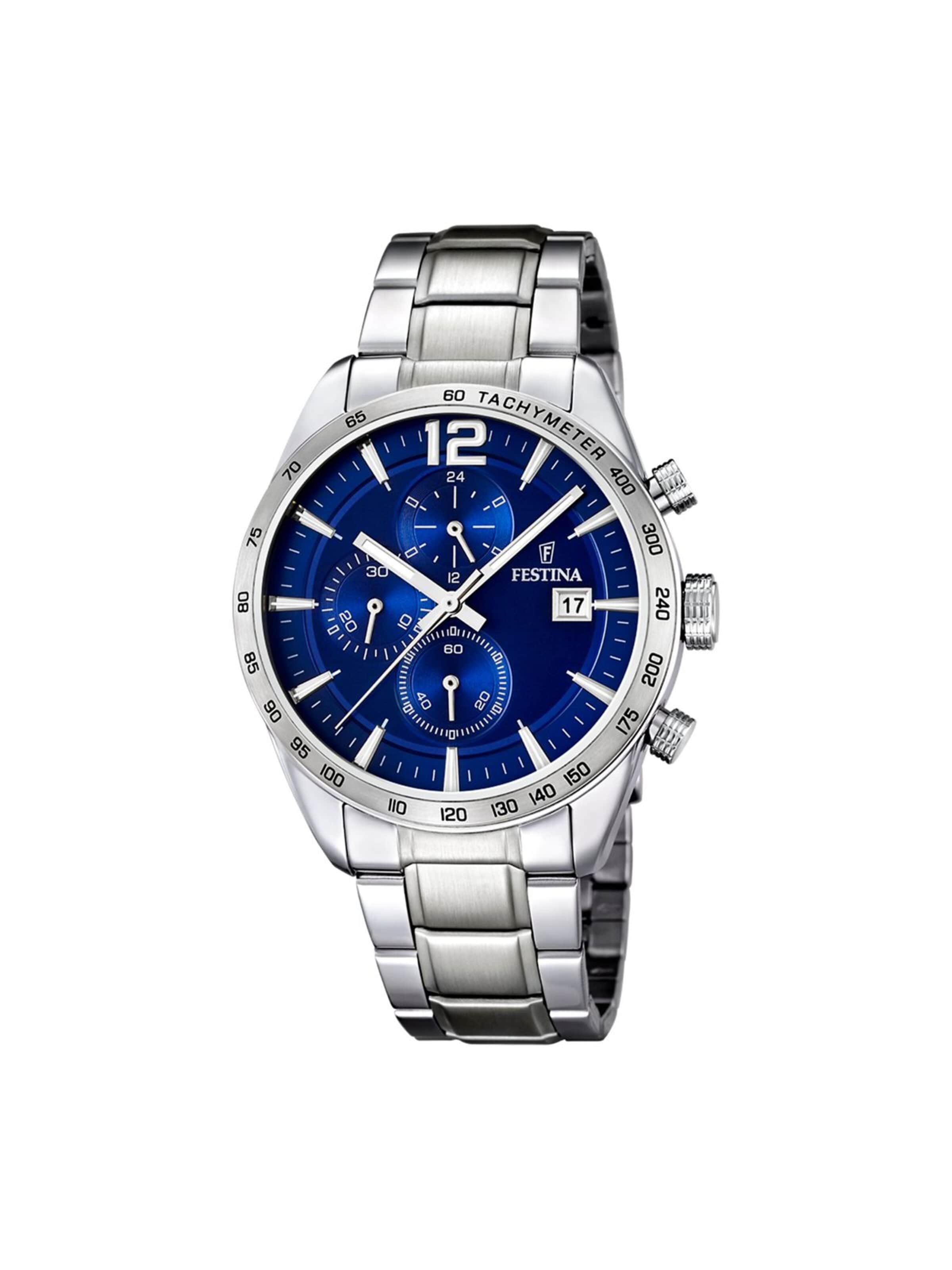 FESTINA Analoog horloge 'TIMELESS' in Blauw: voorkant
